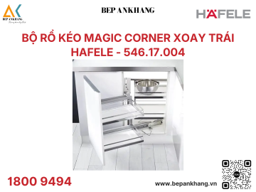 Phụ kiện tủ góc Hafele Bộ rổ kéo Kesseböhmer Magic Corner 546.17.004